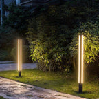Trójstronna lampa słupkowa LED do ogrodu