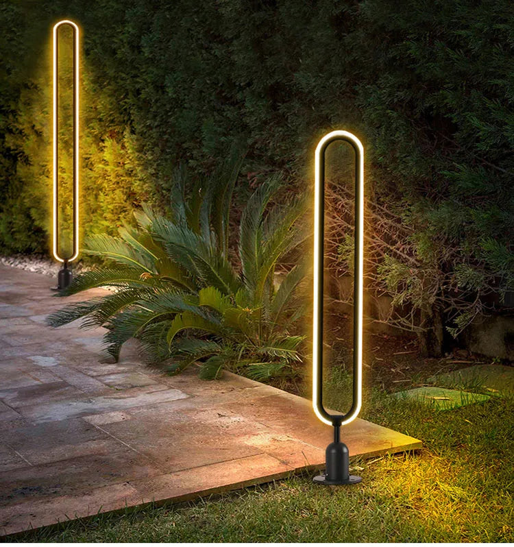 Minimalistyczna lampa słupkowa LED do ogrodu
