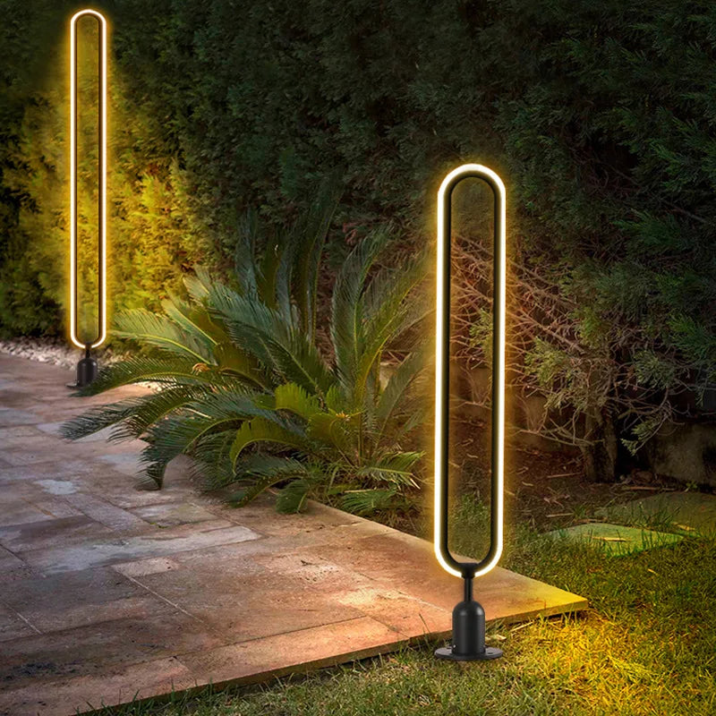 Minimalistyczna lampa słupkowa LED do ogrodu