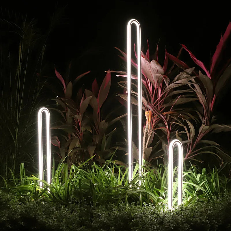 Minimalistyczna lampa słupkowa LED do ogrodu