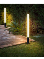 Trójstronna lampa słupkowa LED do ogrodu