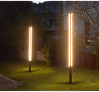 Trójstronna lampa słupkowa LED do ogrodu